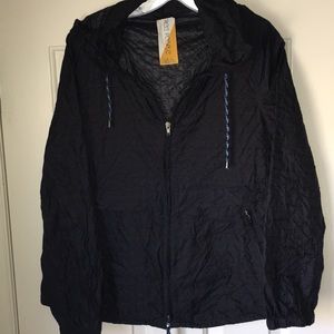 NWOT.  FREE PEOPLE hooded packable  nylon jacket!!